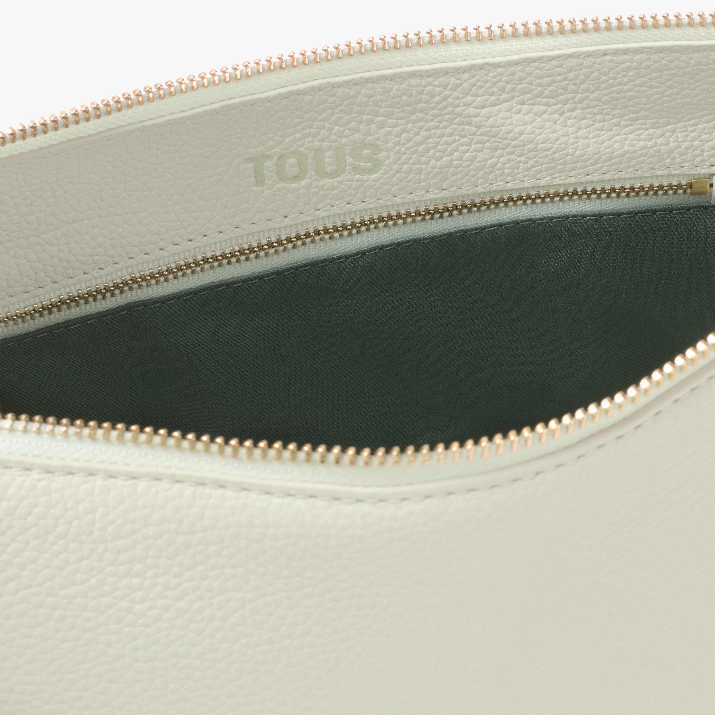 Sac à bandoulière en cuir vert pâle petit TOUS Buckles