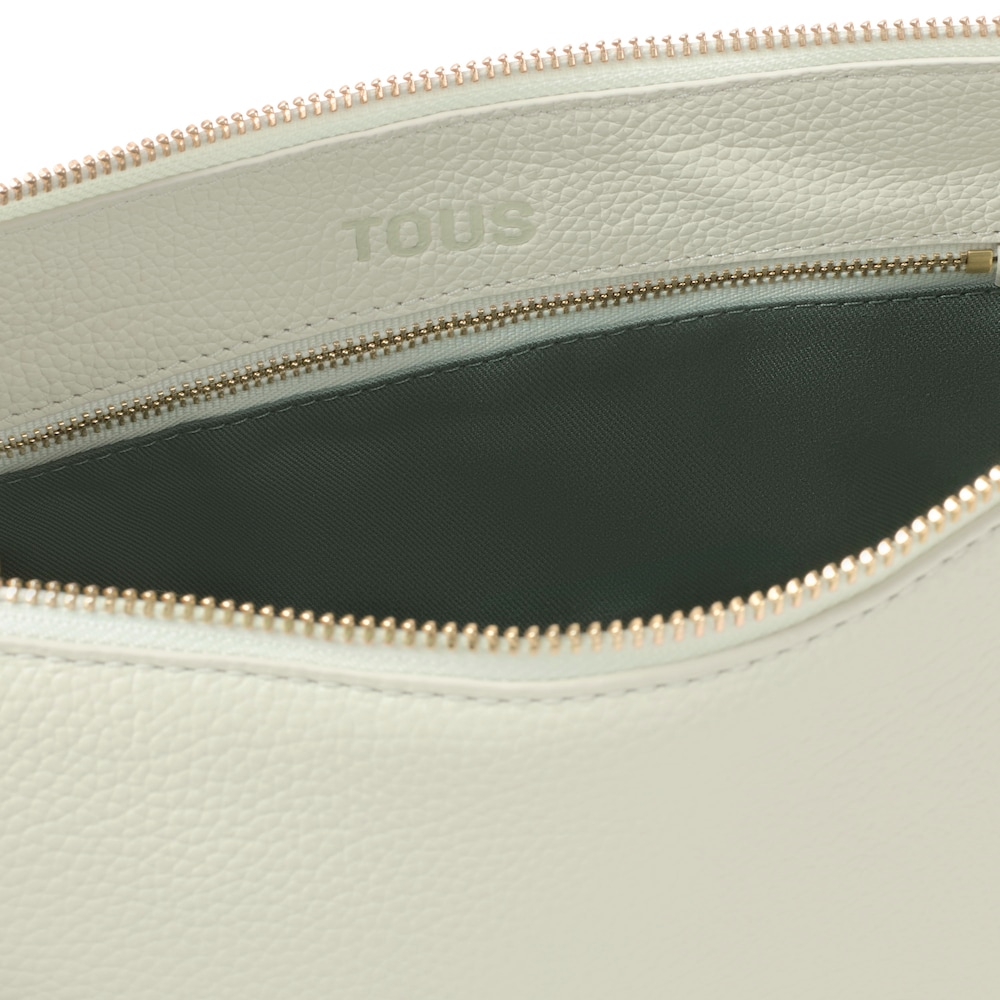 Mal&aacute; olivovo zelen&aacute; kožen&aacute; Crossbody kabelka TOUS&nbsp;Buckles