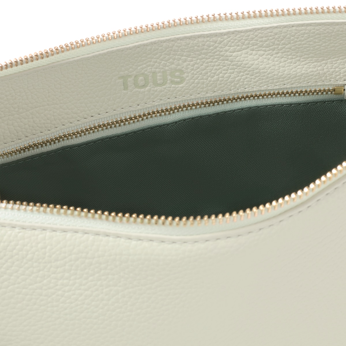Sac à bandoulière en cuir vert pâle petit TOUS Buckles