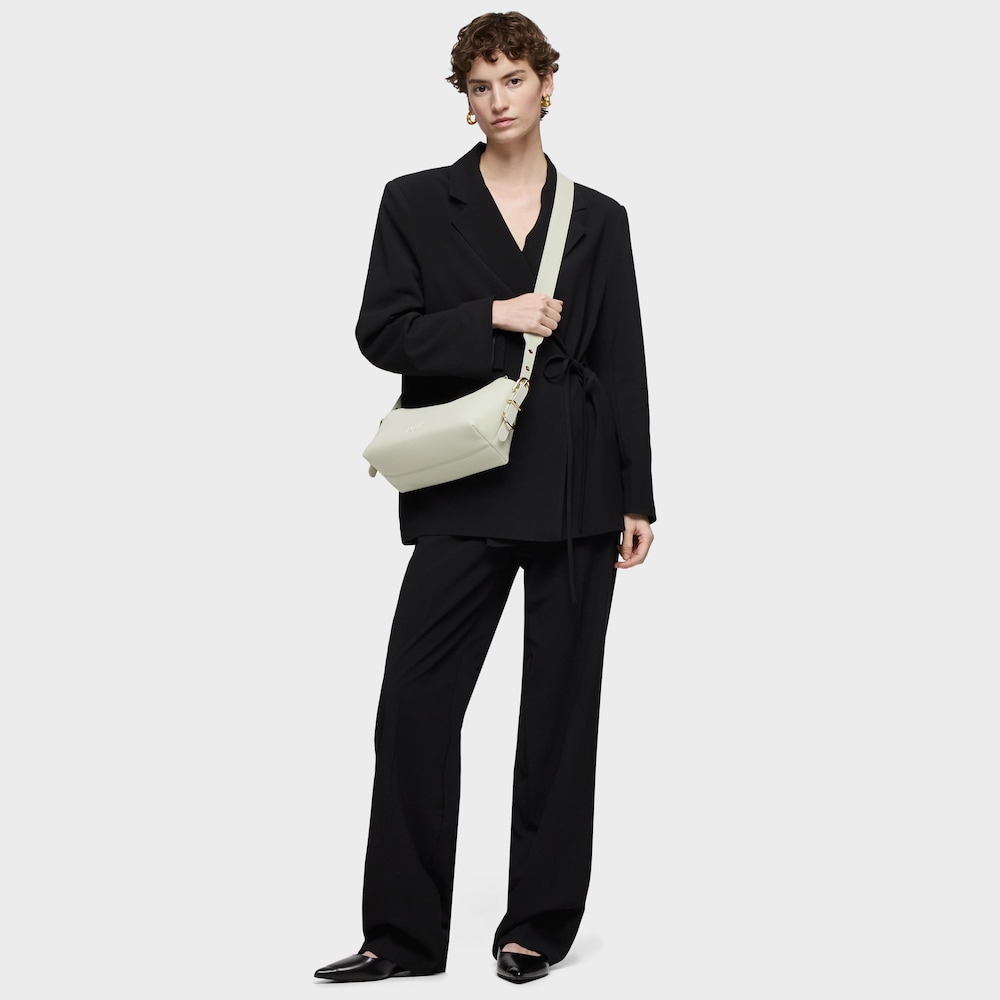 Mal&aacute; olivovo zelen&aacute; kožen&aacute; Crossbody kabelka TOUS&nbsp;Buckles