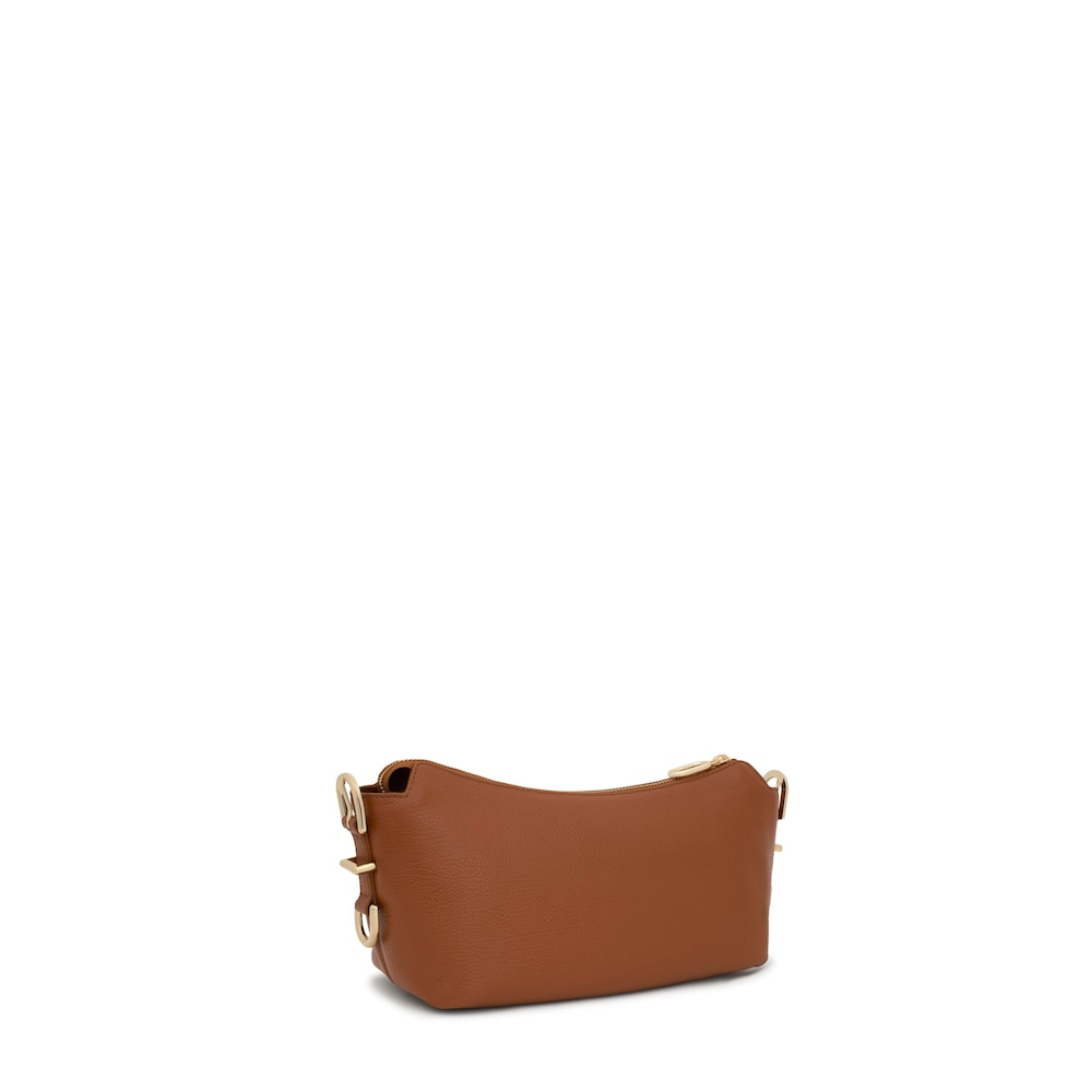 Small camel-colored leather Crossbody bag TOUS&nbsp;Buckles