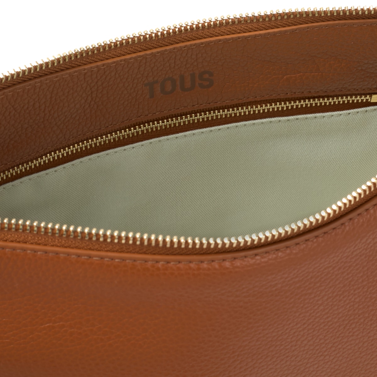 Small camel-colored leather Crossbody bag TOUS Buckles