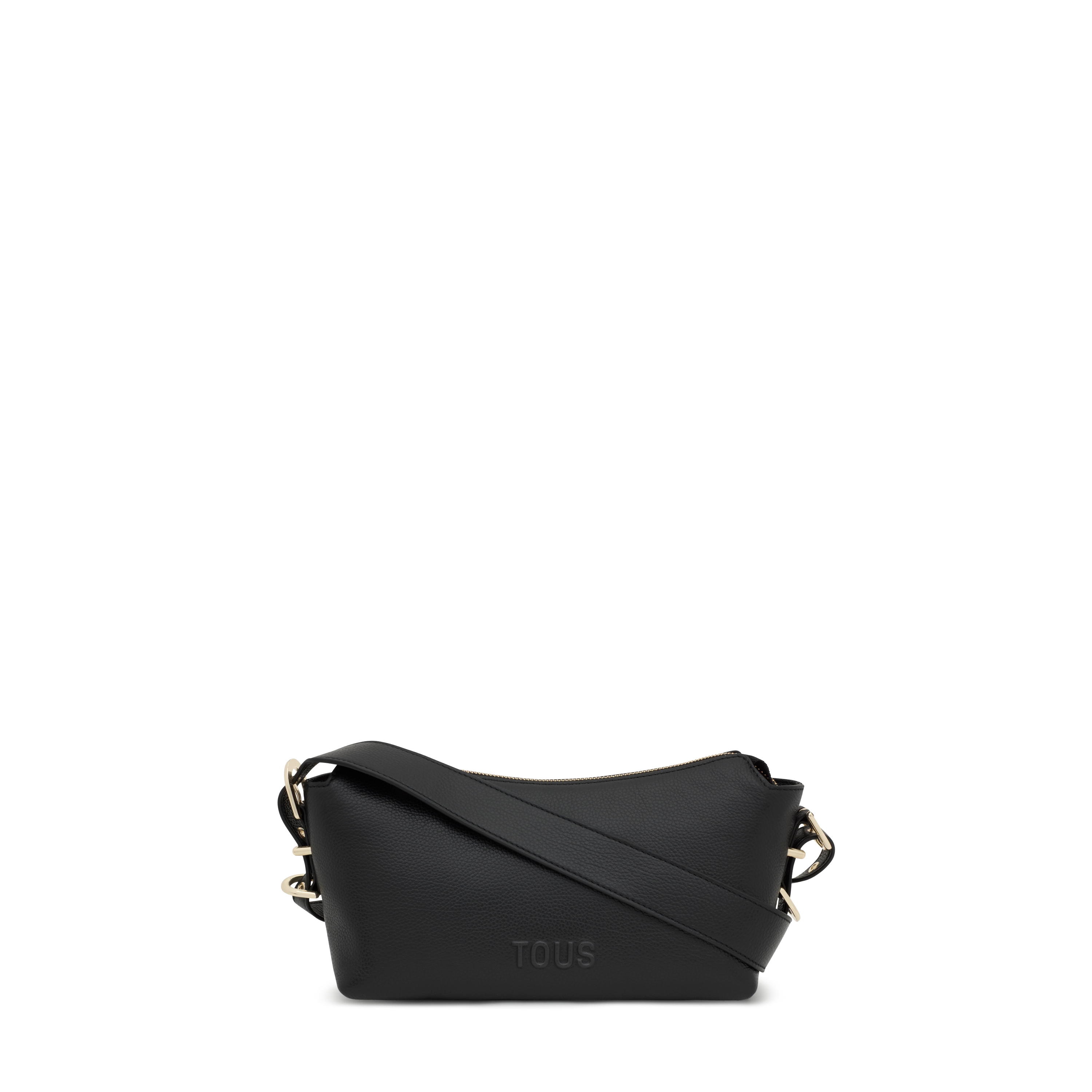 Small black leather Crossbody bag TOUS Buckles