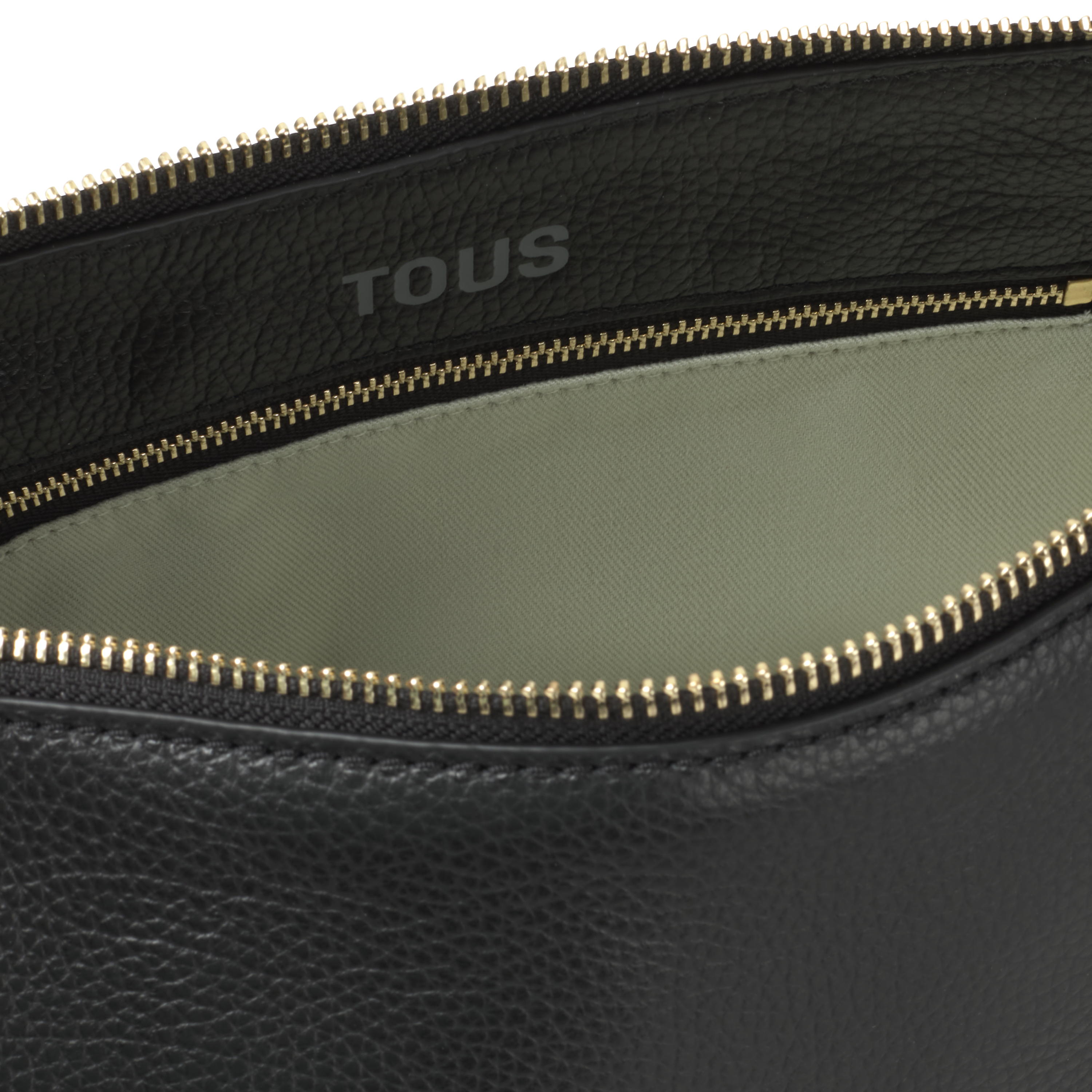 Small black leather Crossbody bag TOUS Buckles