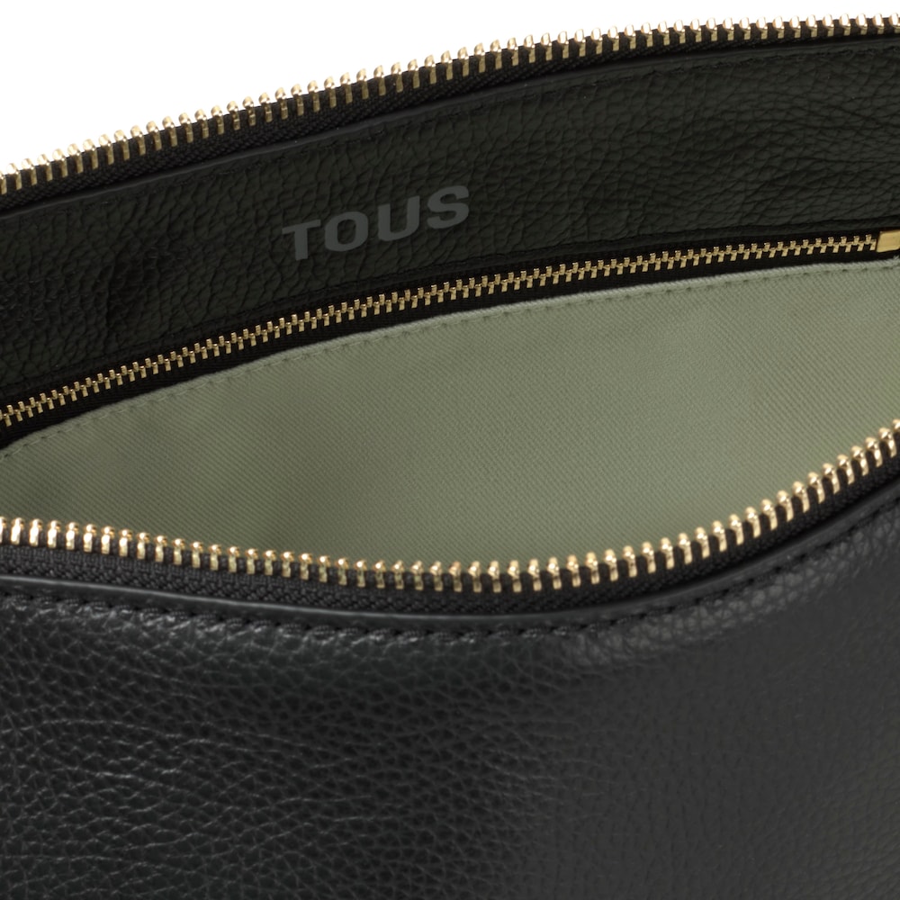 Mała czarna sk&oacute;rzana Torebka przez ramię TOUS&nbsp;Buckles