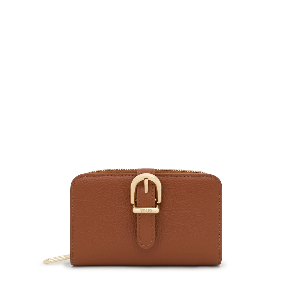 Camel-colored leather Wallet TOUS Buckles
