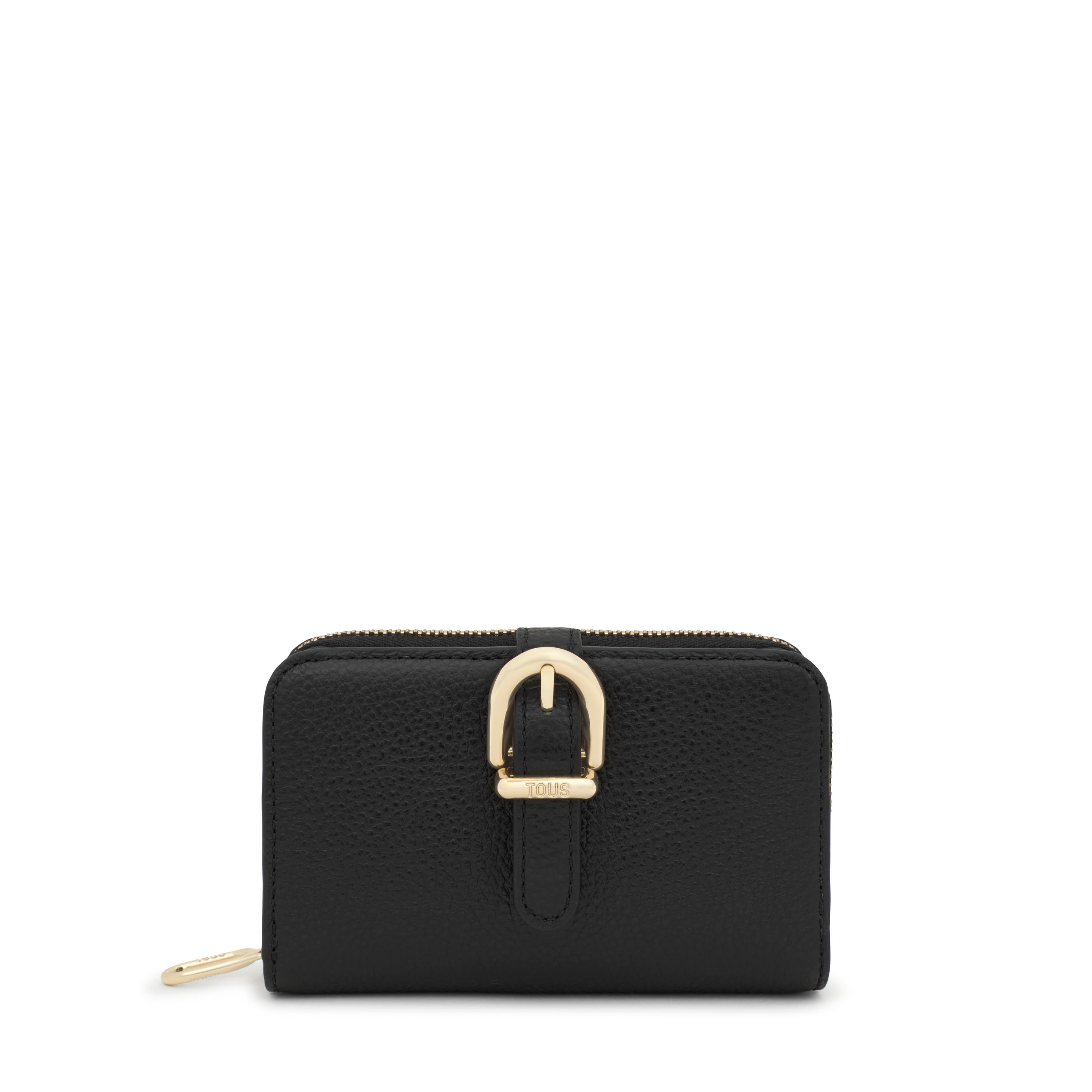 Black leather Wallet TOUS Buckles