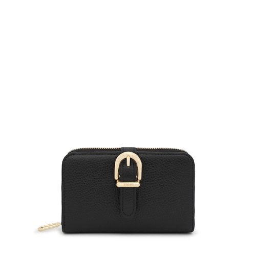 Billetera de piel negra TOUS&nbsp;Buckles