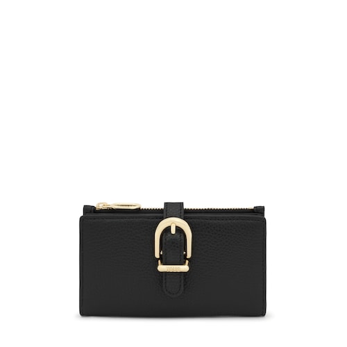 Cartera de piel negra TOUS Buckles