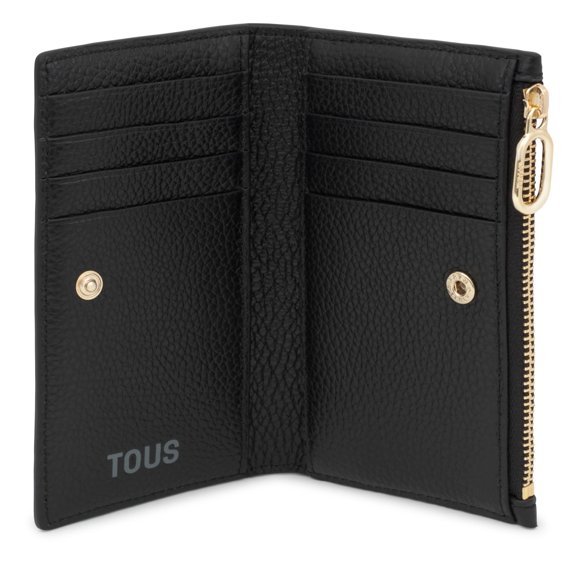 Black leather Card wallet TOUS Buckles
