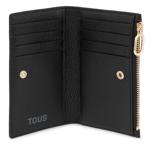 Cartera de piel negra TOUS Buckles