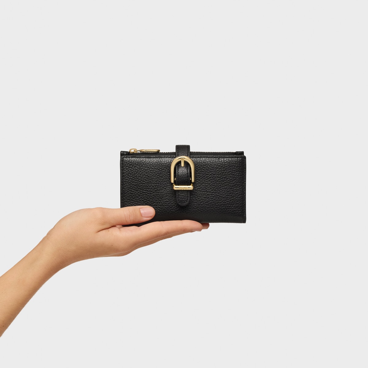 Black leather Card wallet TOUS Buckles