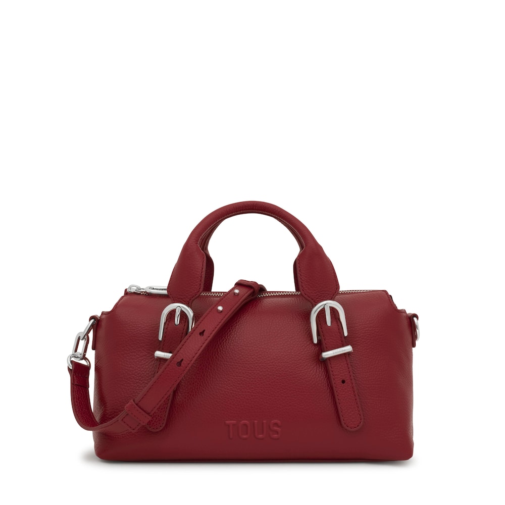 Medium burgundy-colored leather Bowling bag TOUS Buckles Medium burgundy-colored leather Bowling bag TOUS Buckles