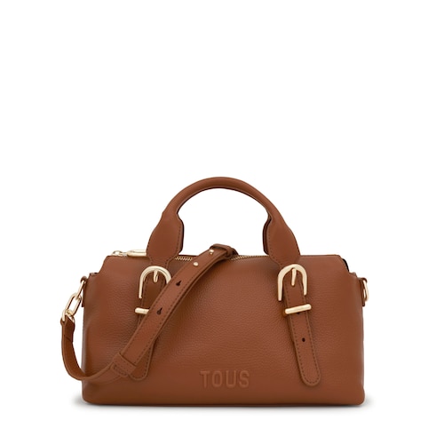 Medium camel-colored leather Bowling bag TOUS&nbsp;Buckles