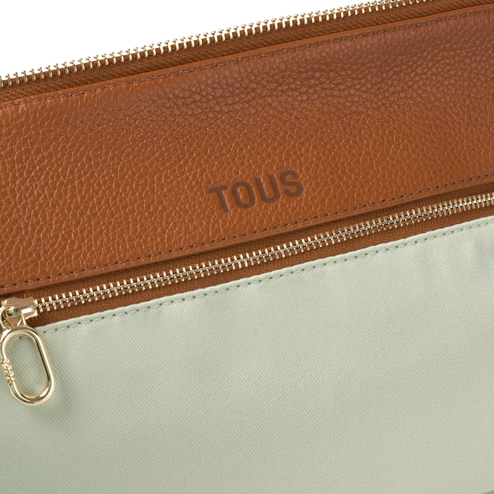 Medium camel-colored leather Bowling bag TOUS&nbsp;Buckles