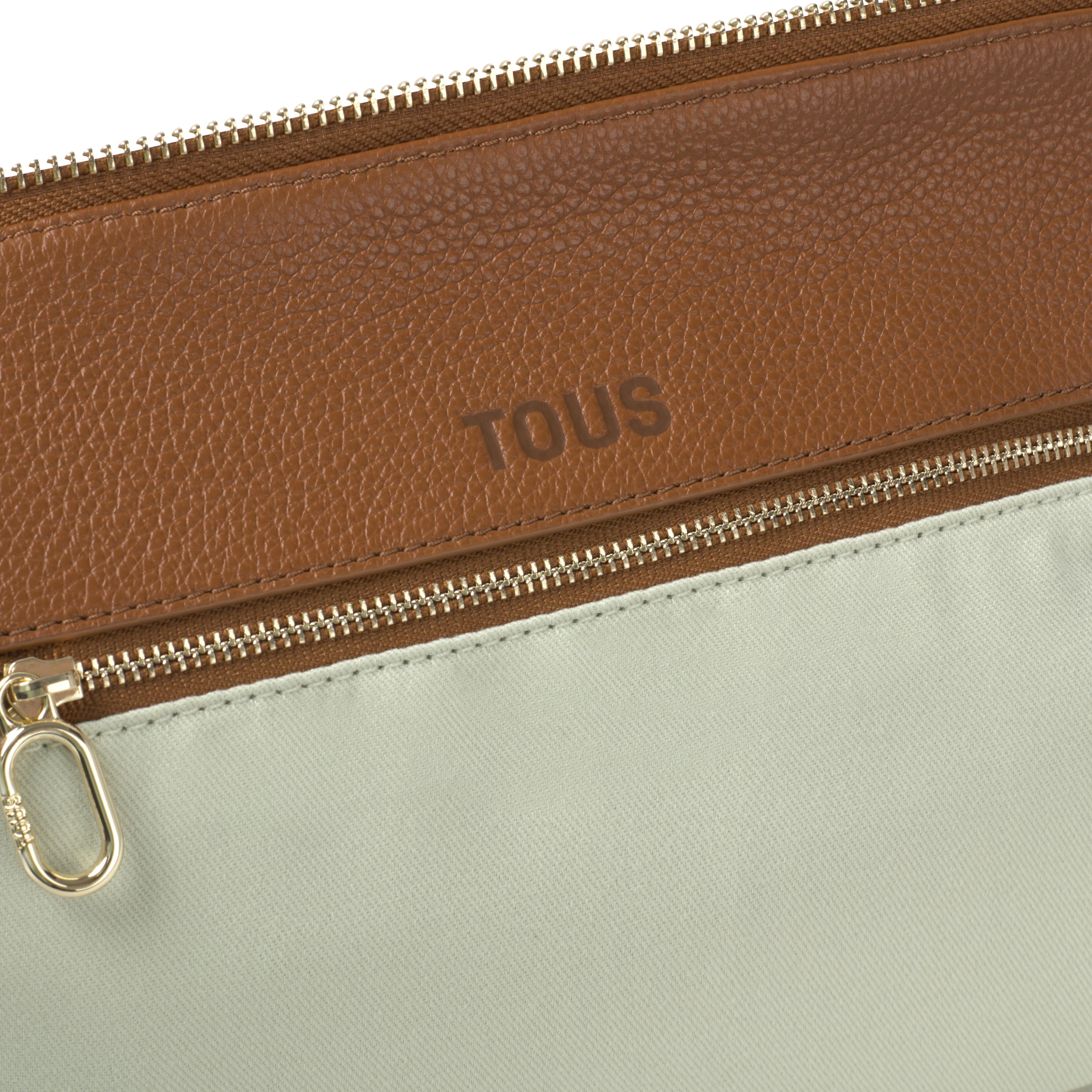 Medium camel-colored leather Bowling bag TOUS Buckles | TOUS
