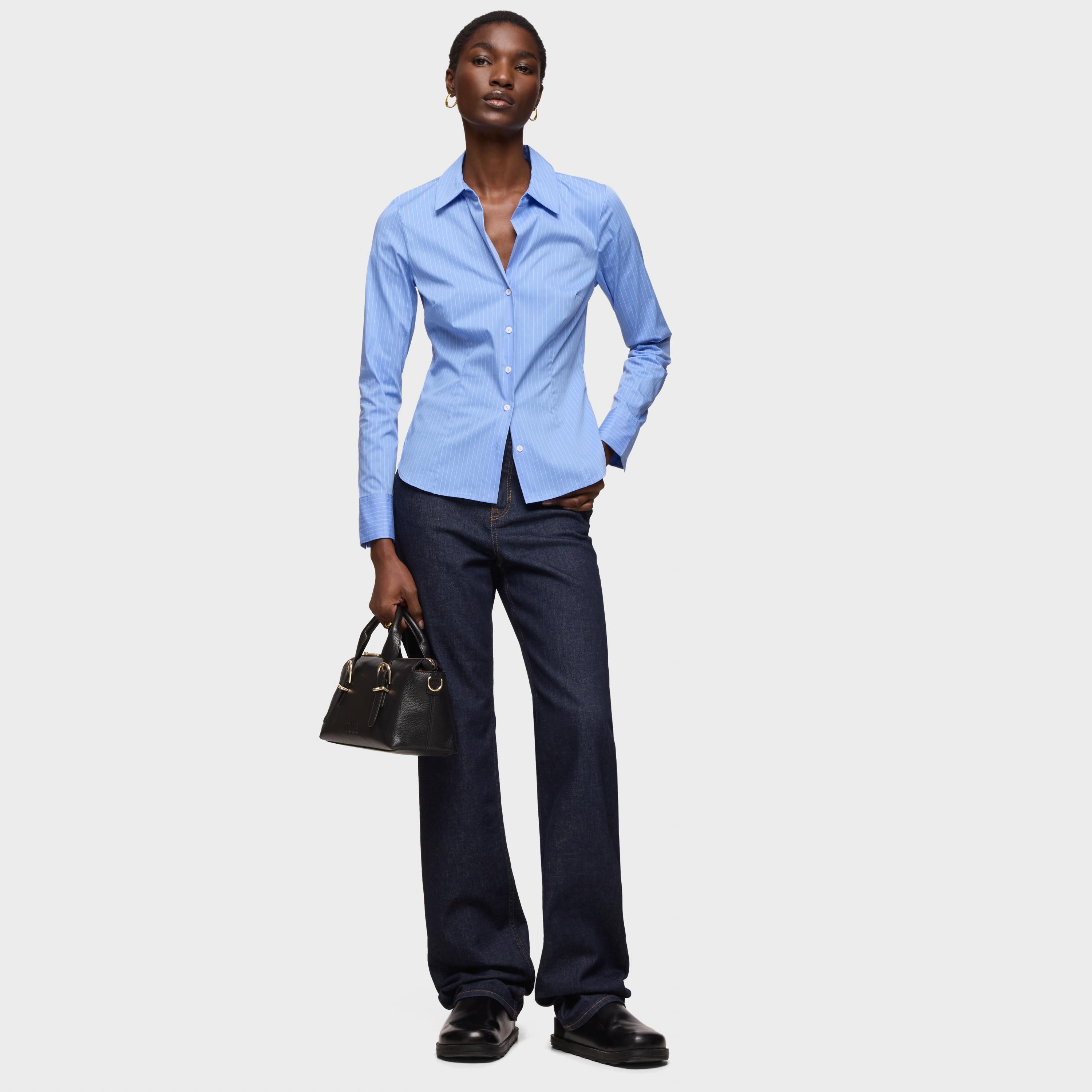 Medium black leather Bowling bag TOUS Buckles