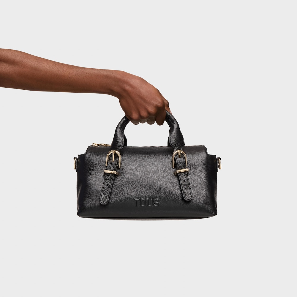 Medium black leather Bowling bag TOUS Buckles image number 5