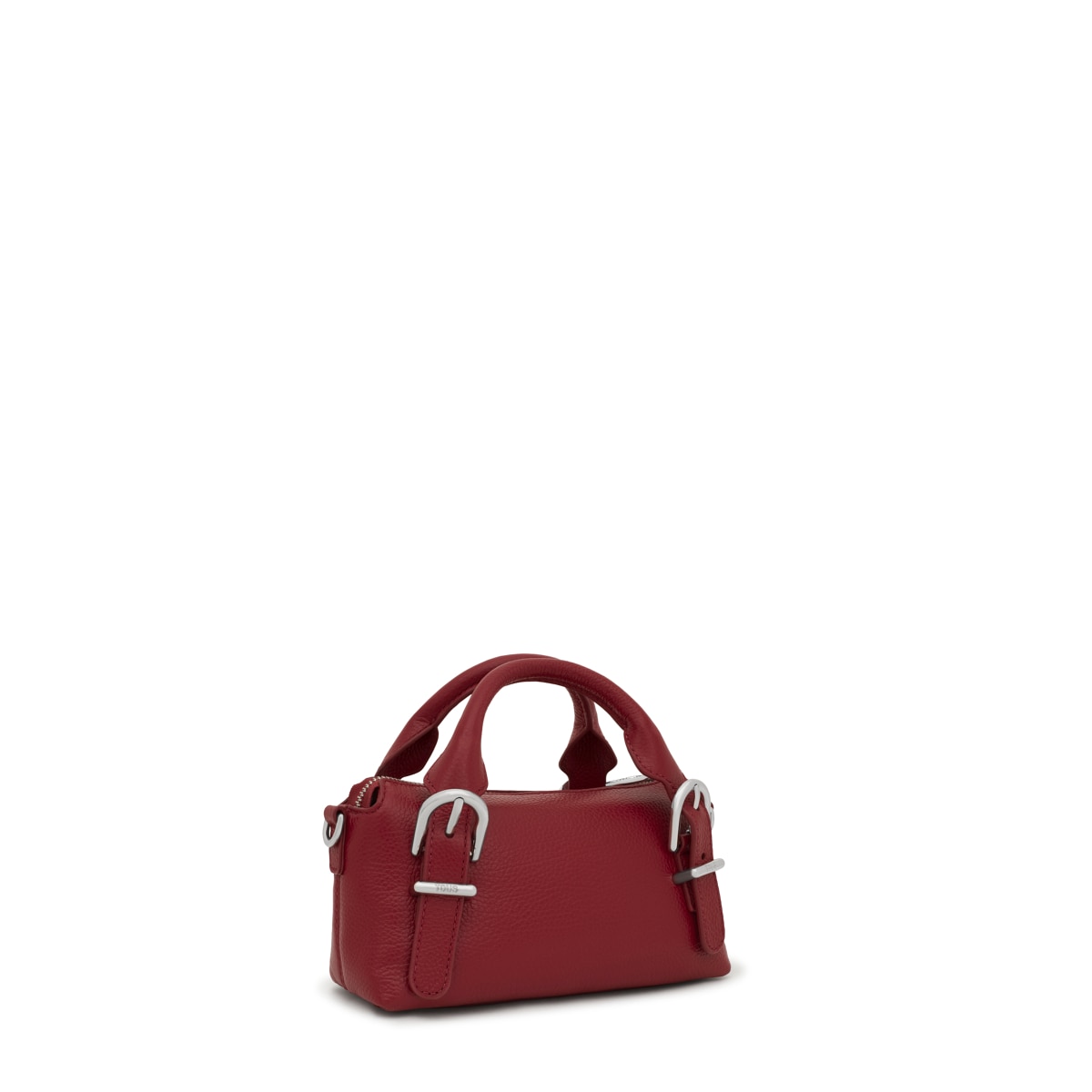 Small burgundy-colored leather Bowling bag TOUS Buckles