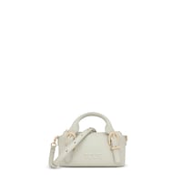 Small olive green leather Bowling bag TOUS Buckles