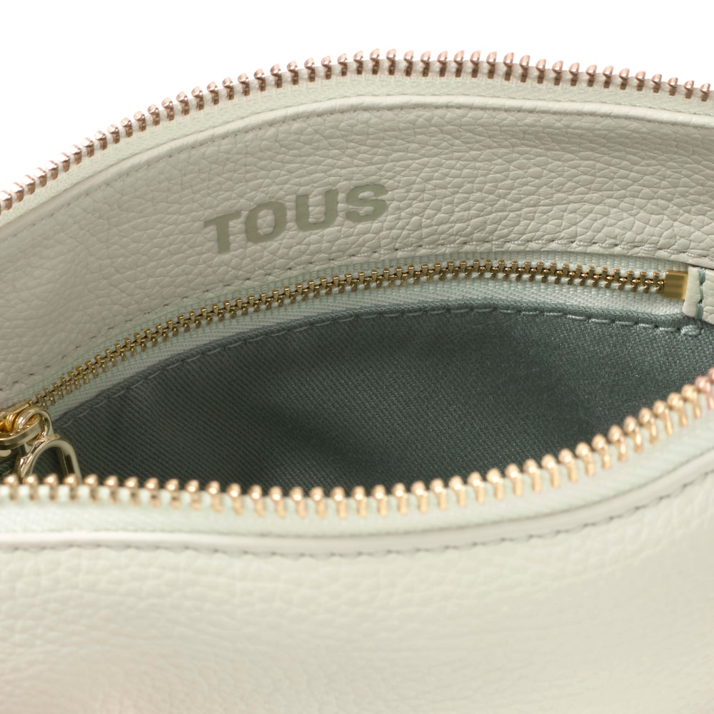 Small olive green leather Bowling bag TOUS&nbsp;Buckles