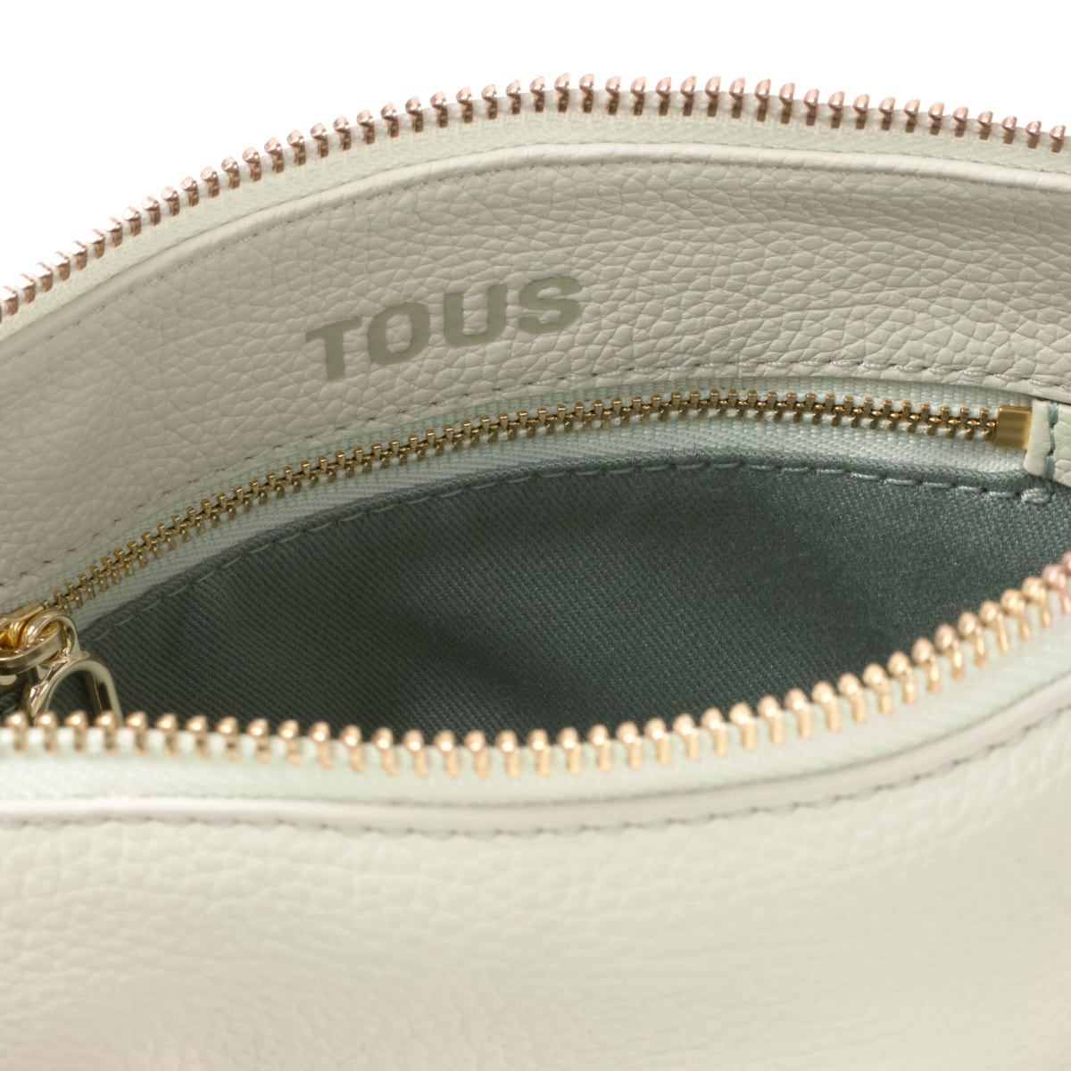 Small olive green leather Bowling bag TOUS Buckles