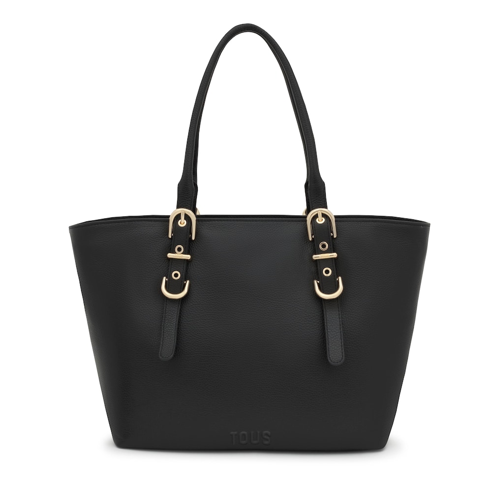 Capazo grande de piel negro TOUS&nbsp;Buckles