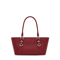 Medium burgundy-colored leather Tote bag TOUS Buckles