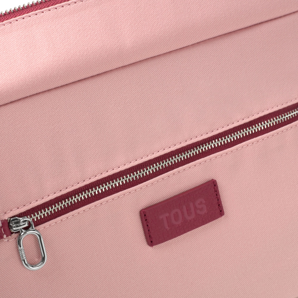 Medium burgundy-colored leather Tote bag TOUS Buckles image number 2