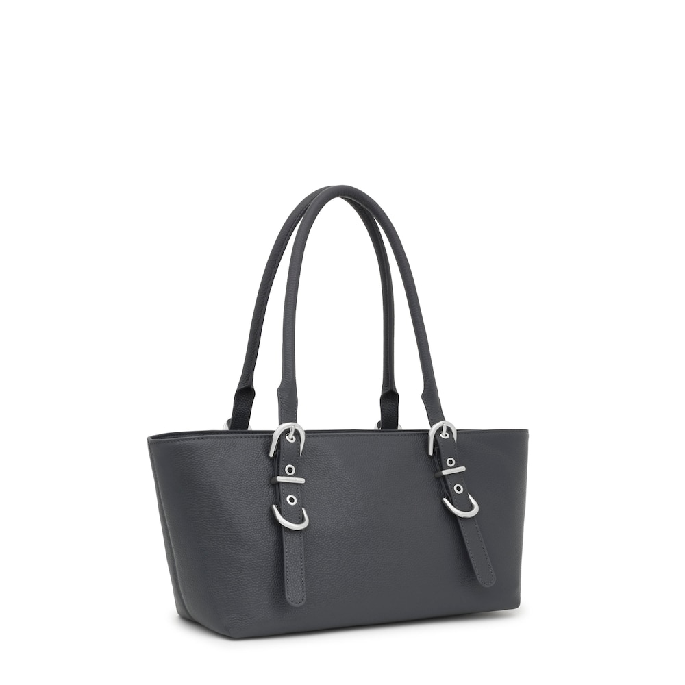 Medium dark gray leather Tote bag TOUS Buckles image number 1
