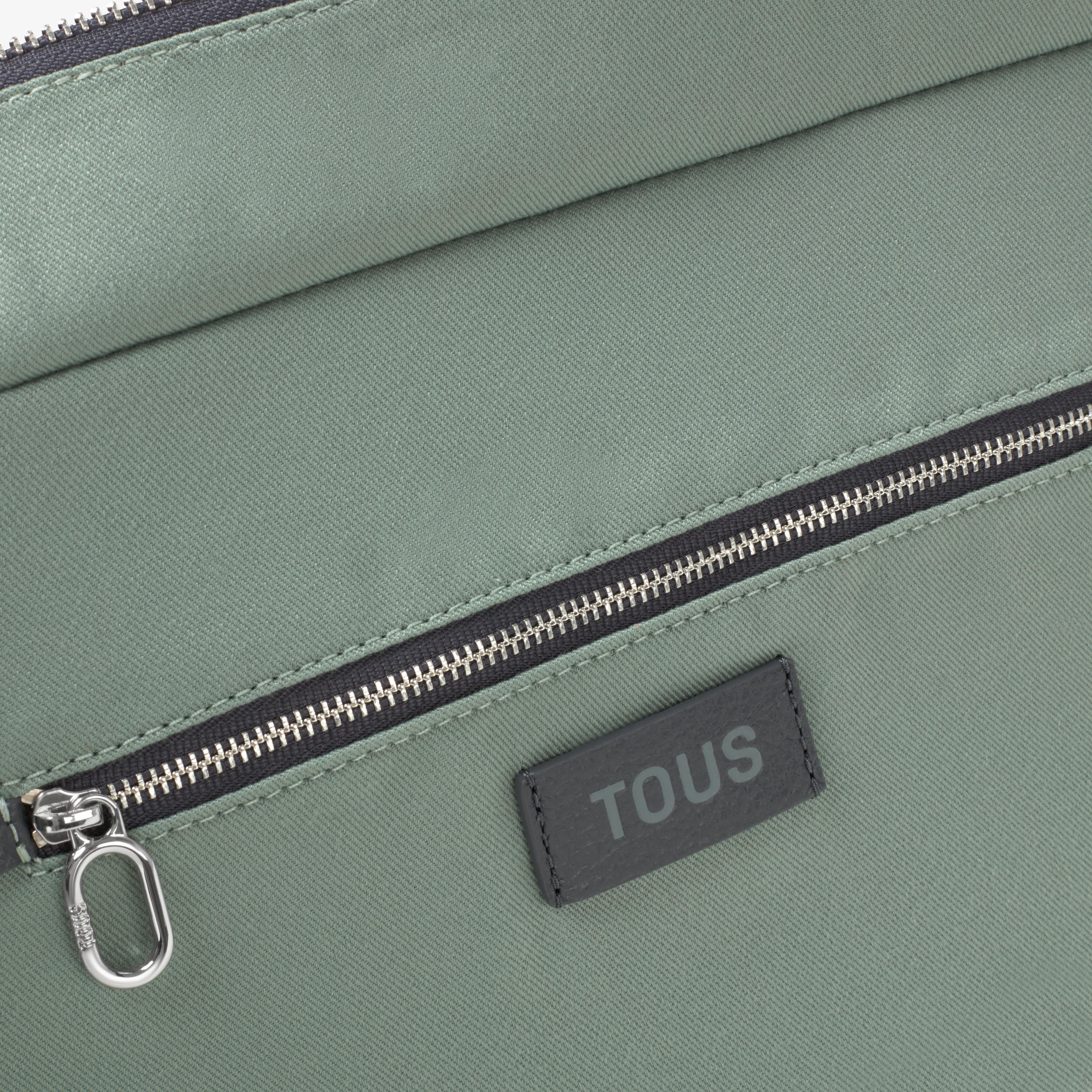 Medium dark gray leather Tote bag TOUS Buckles