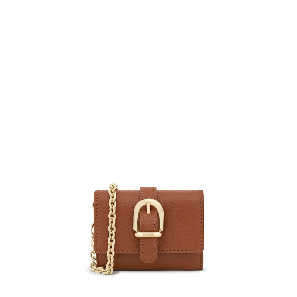 Camel-colored hanging Change-purse cardholder TOUS Buckles