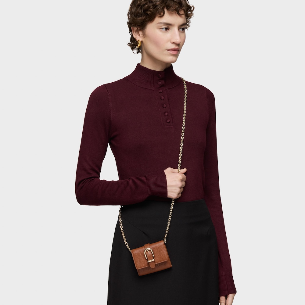 Camel-colored hanging Change-purse cardholder TOUS Buckles