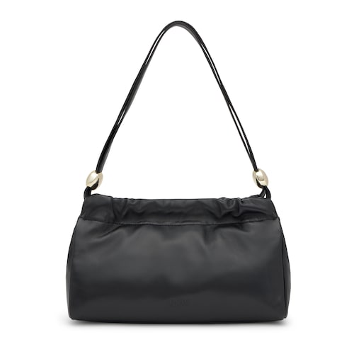 Medium black leather Shopping bag TOUS&nbsp;Gloss