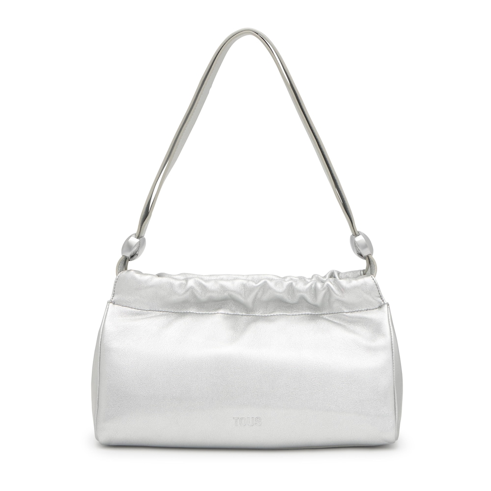 Medium silver-colored leather Shopping bag TOUS&nbsp;Gloss