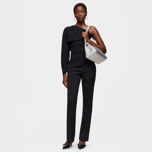 Shopper mediano de piel plateada TOUS Gloss