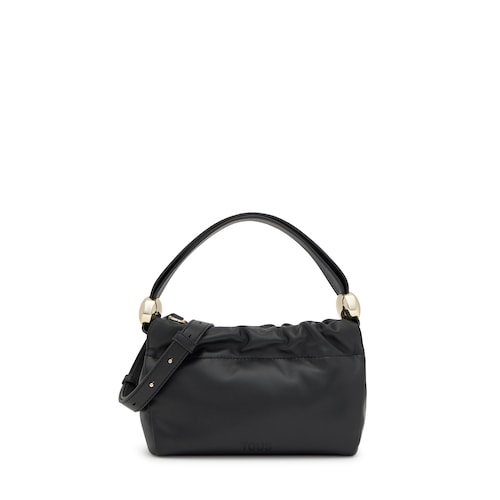 Bandolera pequeña de piel negra TOUS Gloss