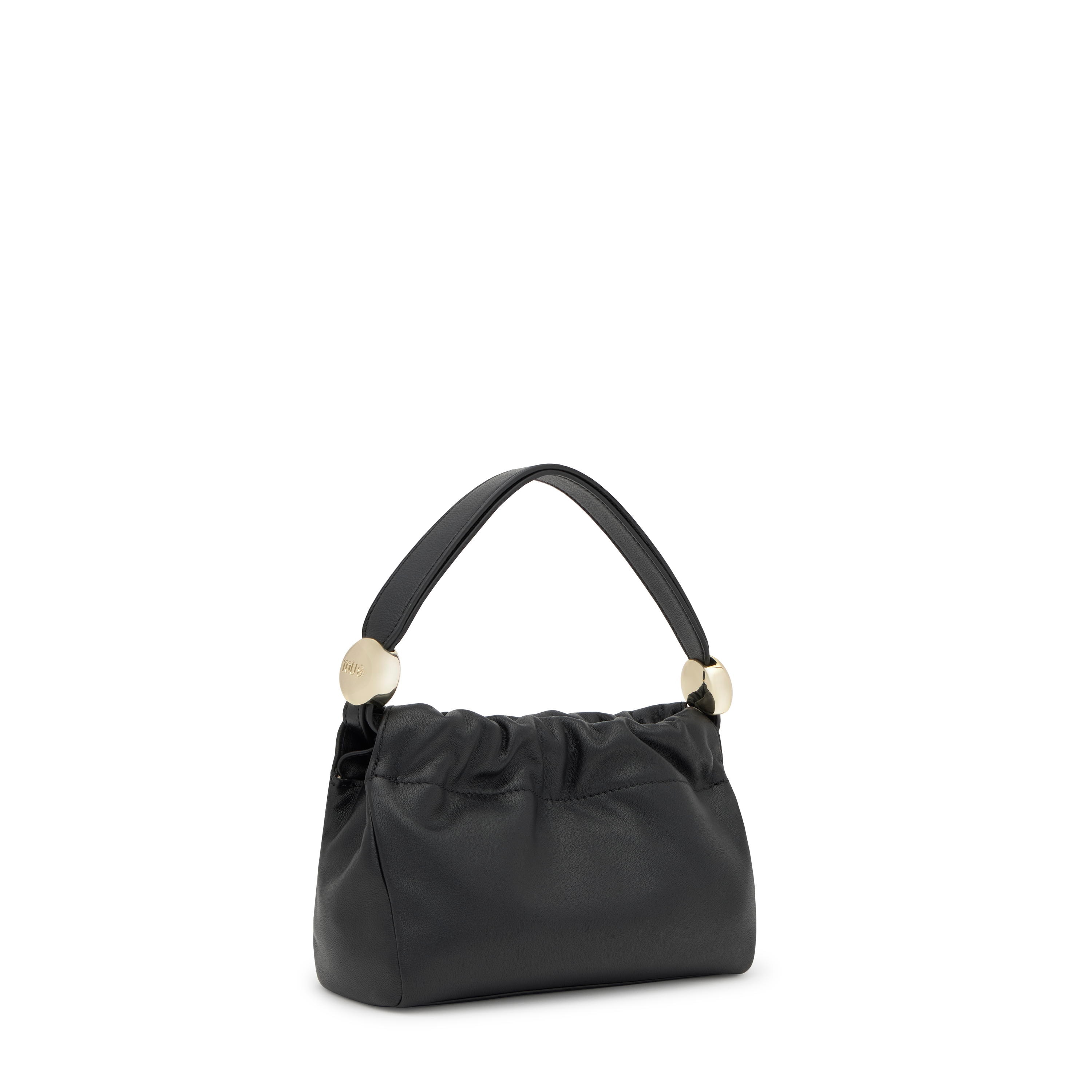 Small black leather Crossbody bag TOUS Gloss