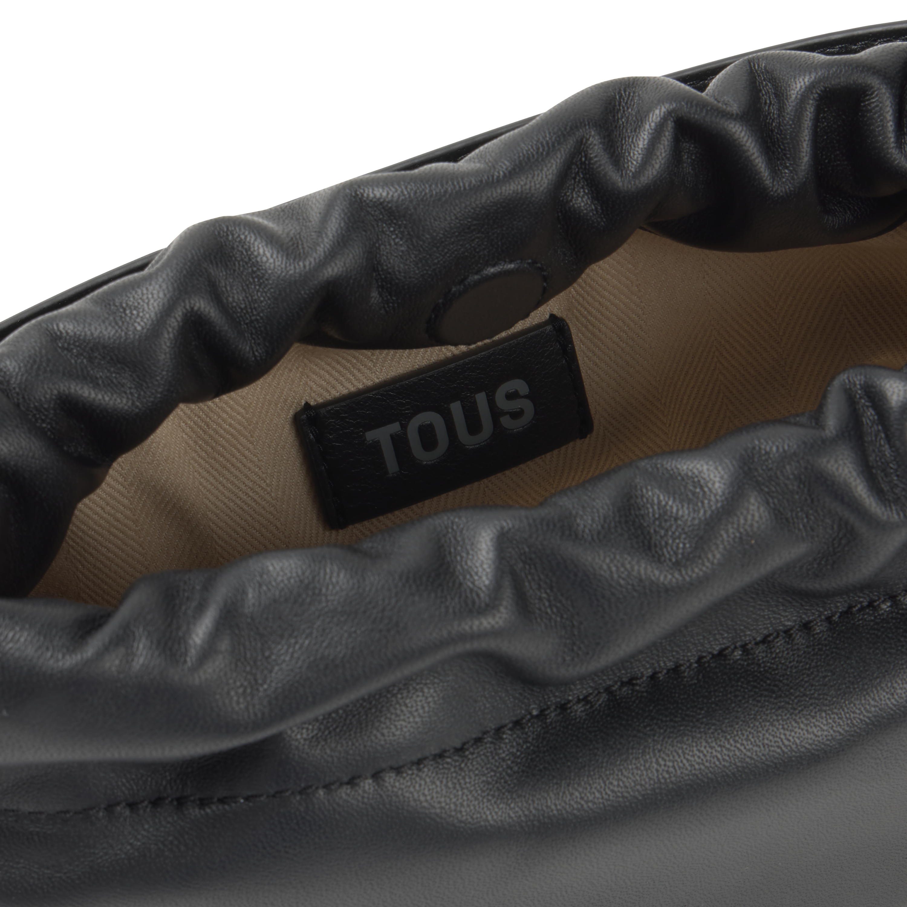 Small black leather Crossbody bag TOUS Gloss