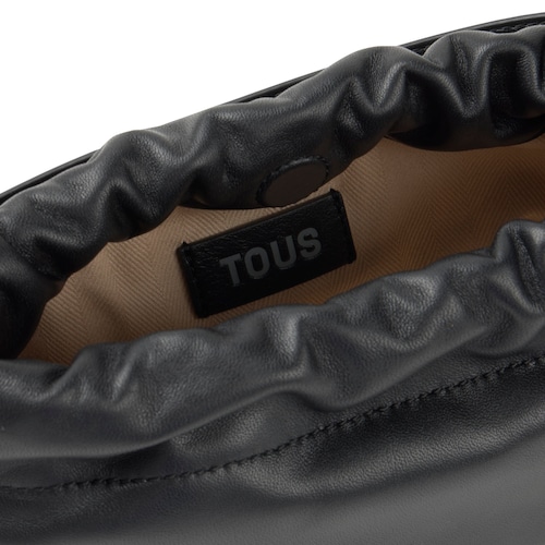 Bandolera pequeña de piel negra TOUS Gloss
