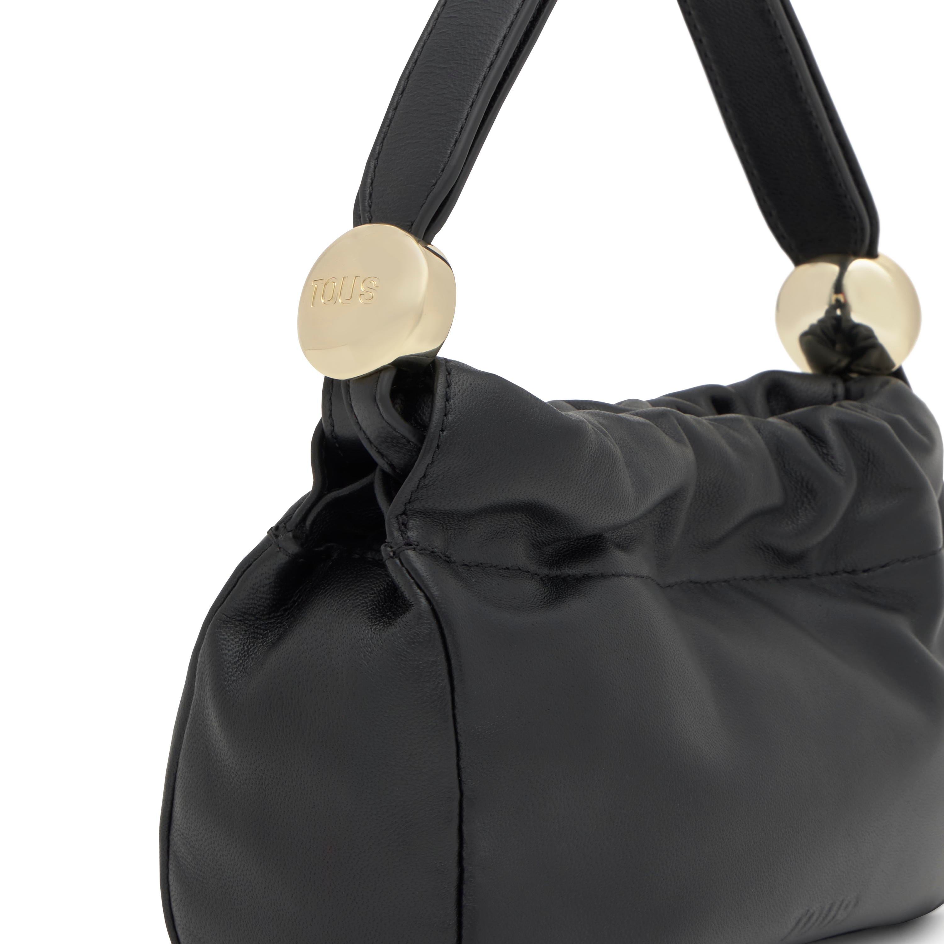 Small black leather Crossbody bag TOUS Gloss