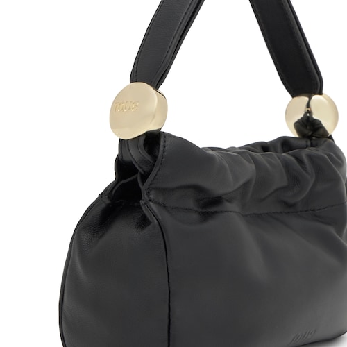Bandolera pequeña de piel negra TOUS Gloss