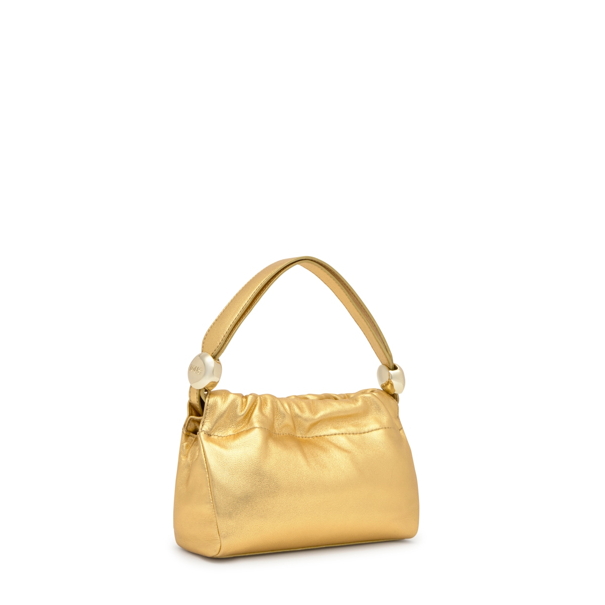 Small gold-colored leather Crossbody bag TOUS Gloss