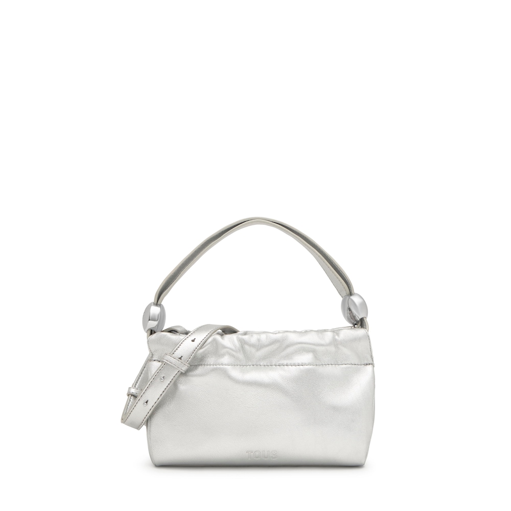 Small silver-colored leather Crossbody bag TOUS Gloss Small silver-colored leather Crossbody bag TOUS Gloss