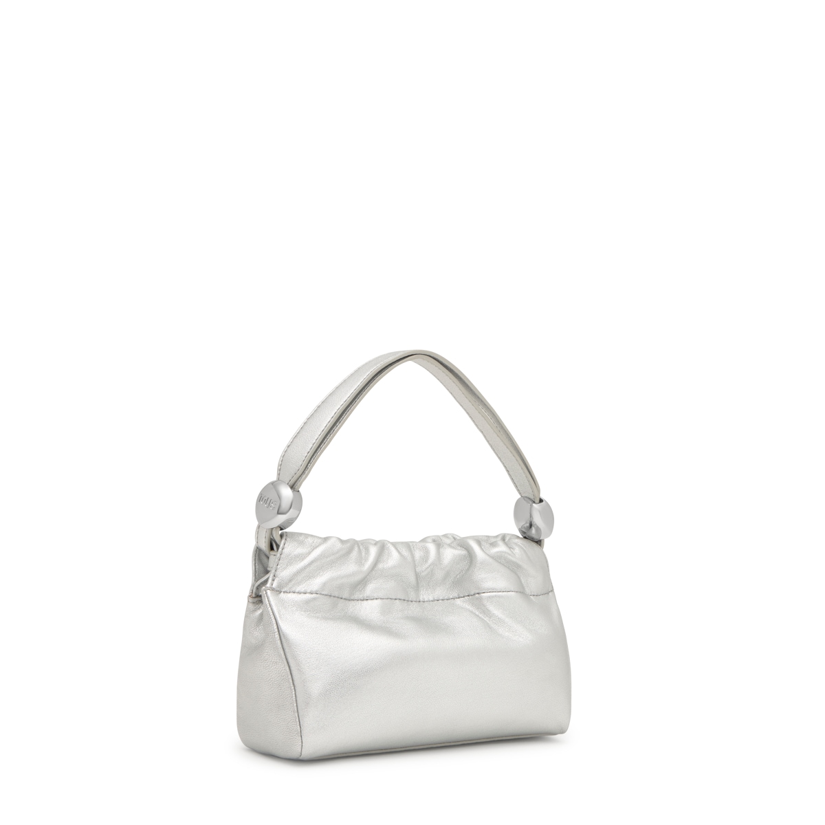Small silver-colored leather Crossbody bag TOUS Gloss