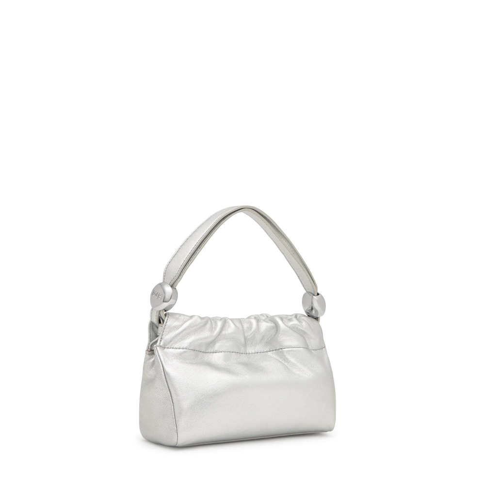 Small silver-colored leather Crossbody bag TOUS Gloss Small silver-colored leather Crossbody bag TOUS Gloss