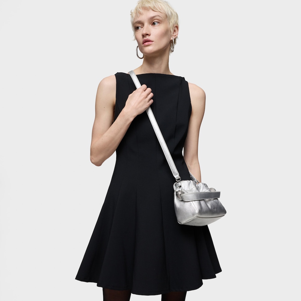 Small silver-colored leather Crossbody bag TOUS Gloss Small silver-colored leather Crossbody bag TOUS Gloss