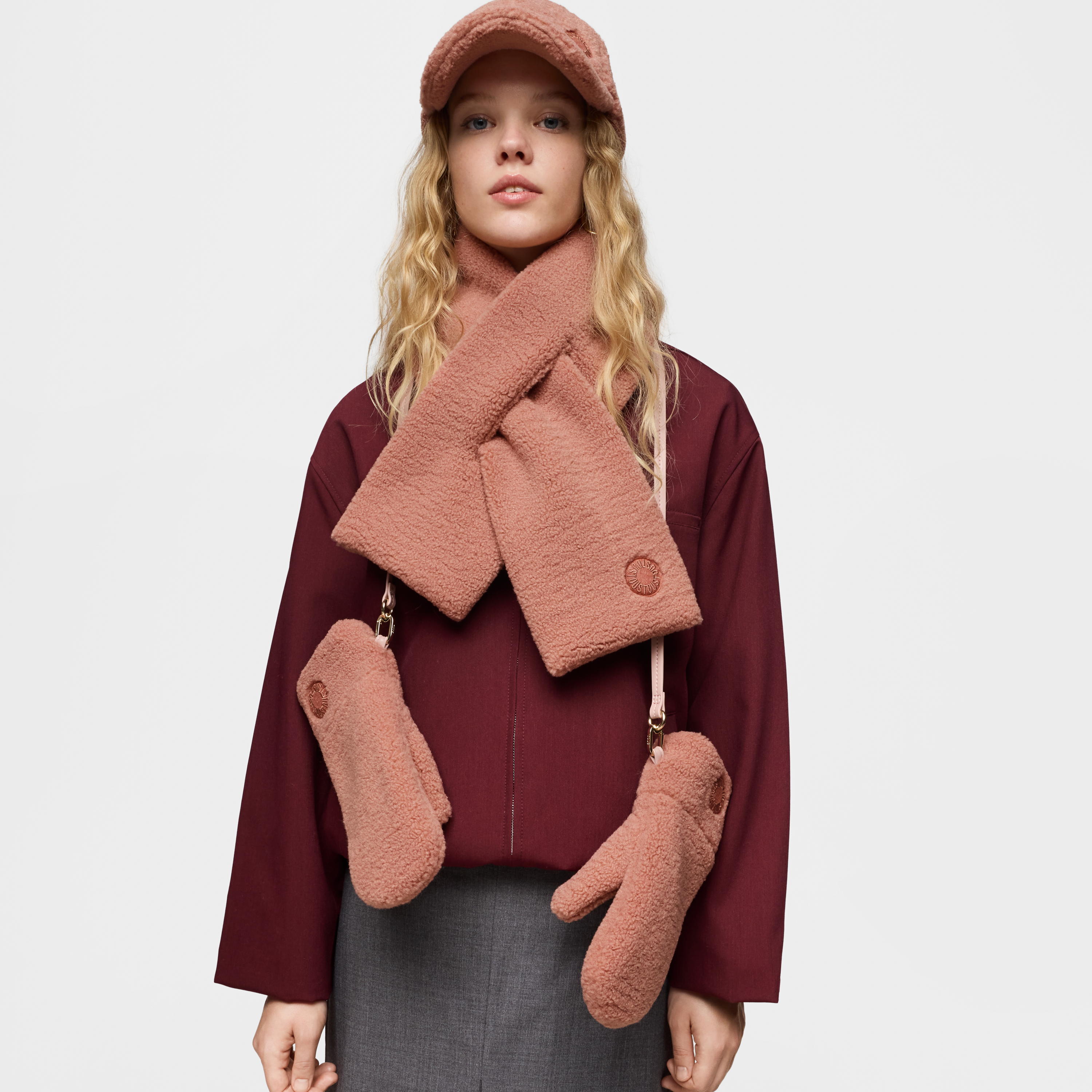 Dark pink Scarf TOUS Faux