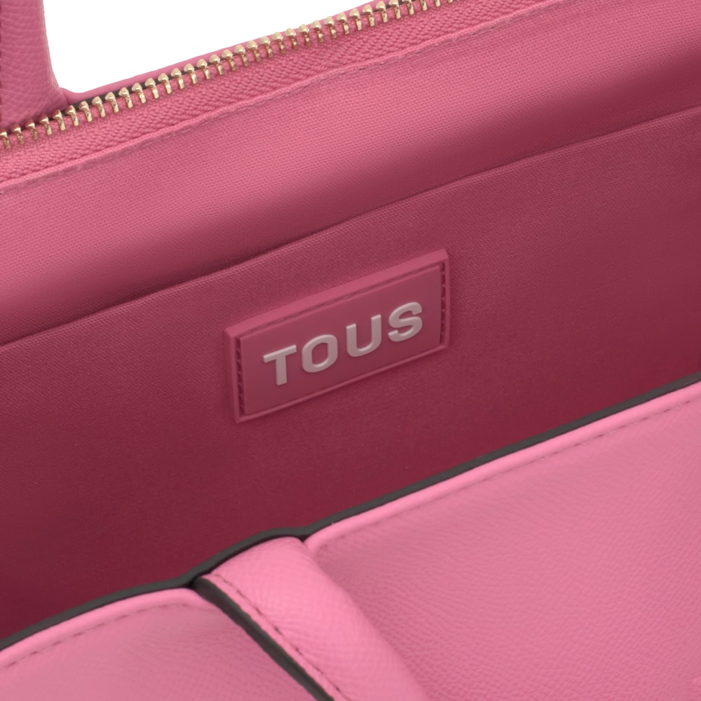 Stredne veľk&aacute; tmavoružov&aacute; N&aacute;kupn&aacute; ta&scaron;ka Amaya TOUS Brenda