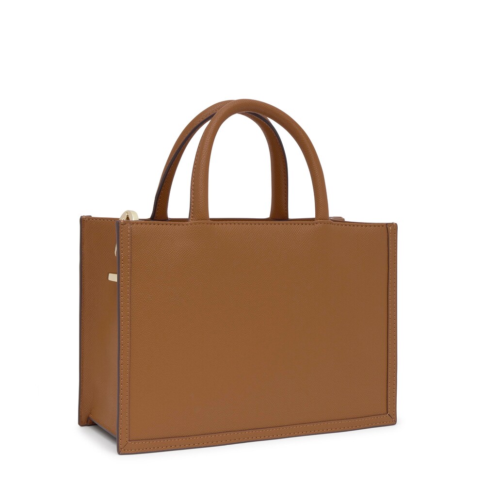Medium camel-colored Shopping bag TOUS Brenda image number 1